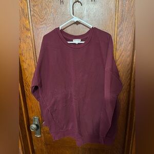 Maroon sweater with pockets size 1x